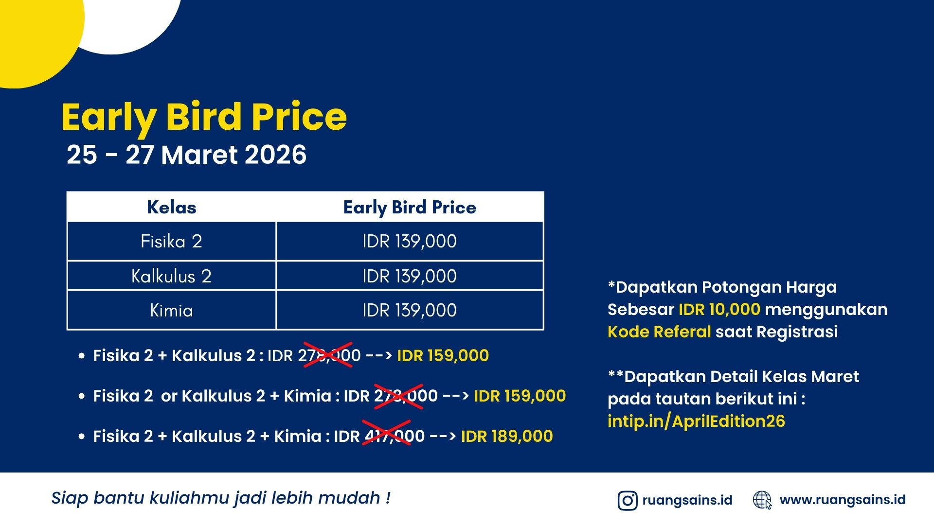 02 F Harga Early Bird Price Website April