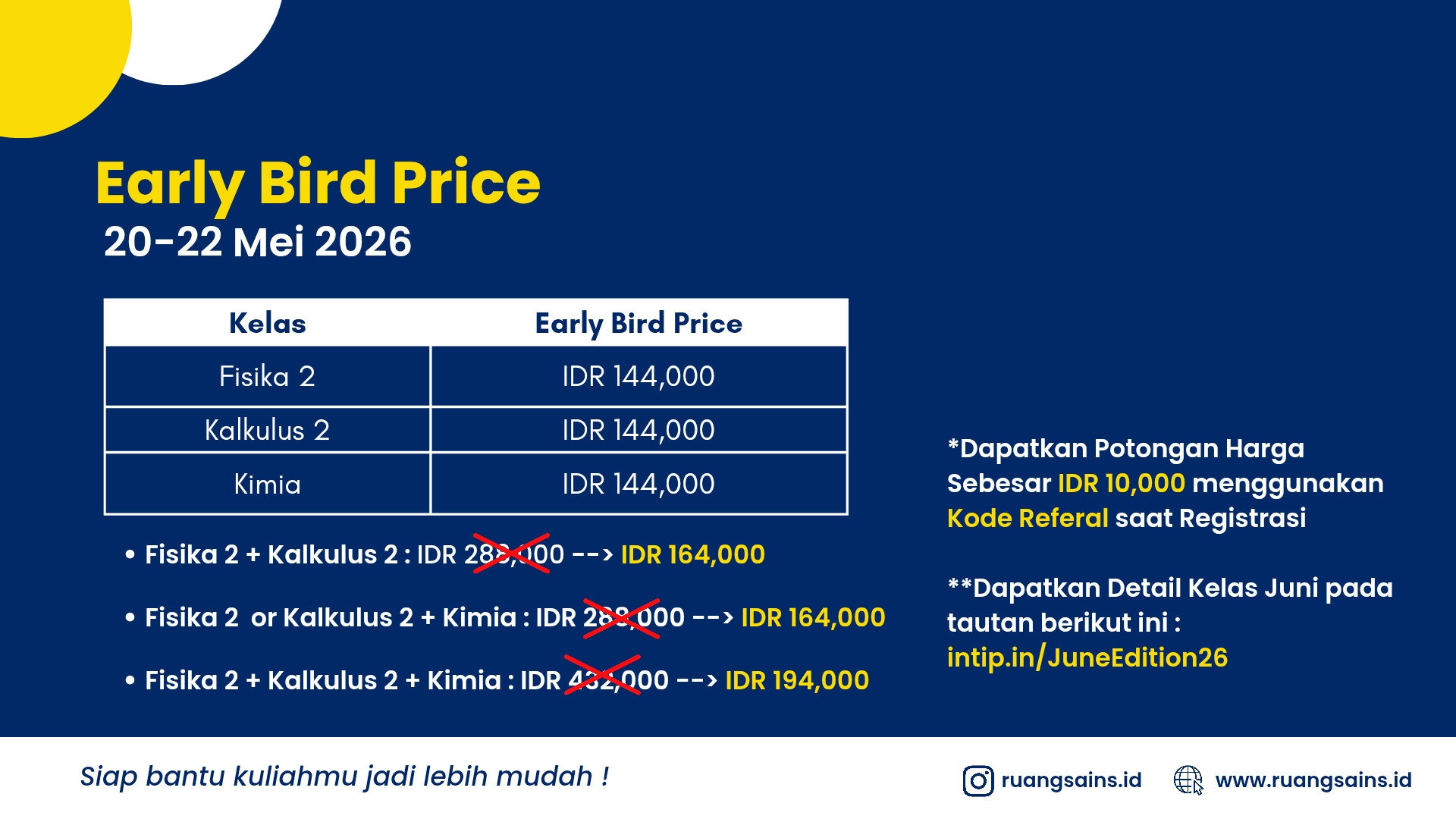 04 F Harga Early Bird Price Website Juni
